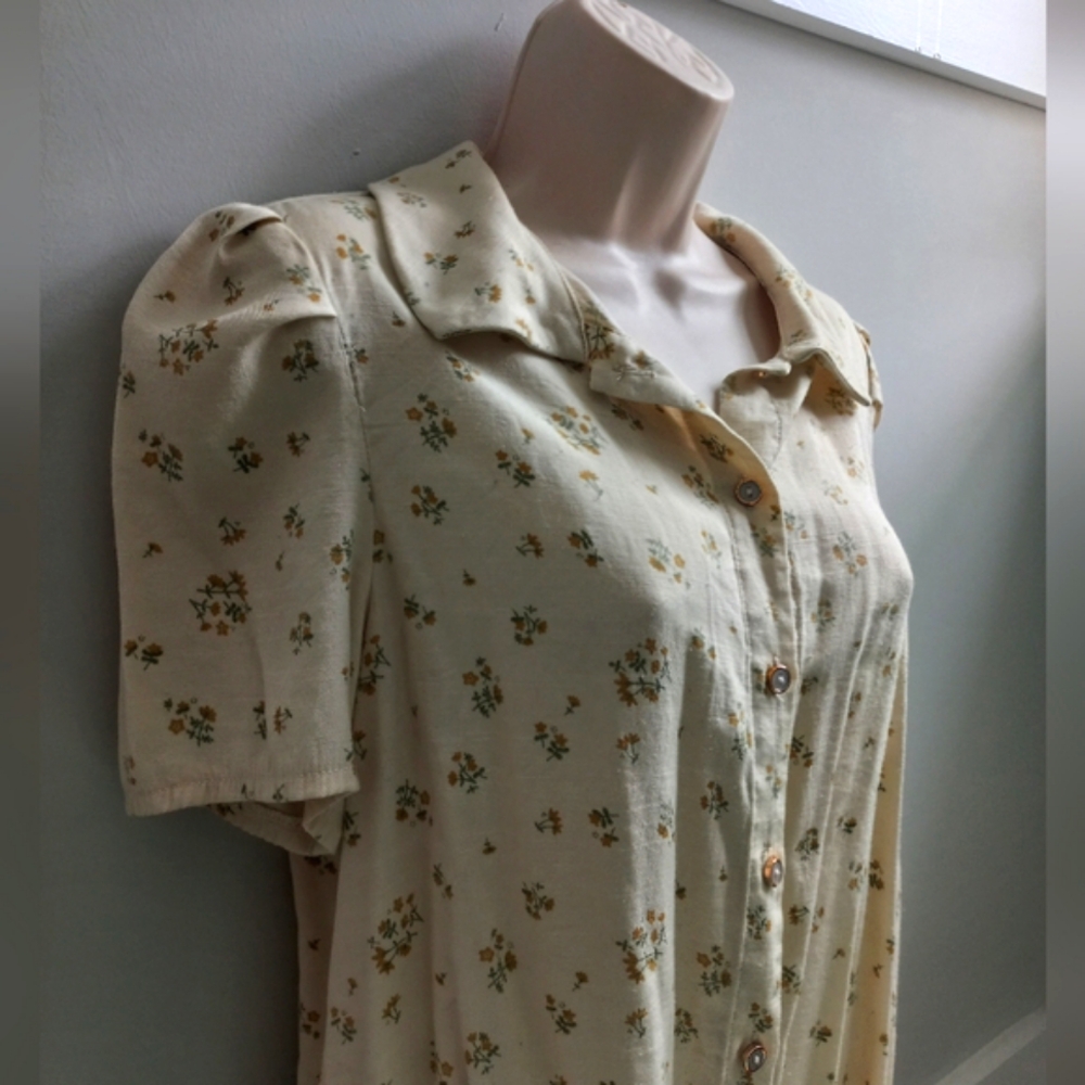 Floral Button-Up Blouse